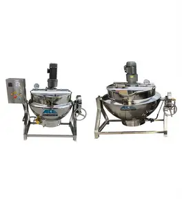 Asso 50-600L inclinabile agitatore a Gas a vapore elettrico rivestito bollitore pentola di cottura con Mixer buon prezzo