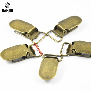 Attaches-sucettes métalliques avec anneaux en plastique ovales, ronds et rectangulaires de 15 mm, 20 mm, 25 mm, 30 mm, 35 mm - Product Image 6
