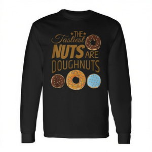 Camiseta de manga larga Doughnut House Lover, regalo para el personal de panadería con humor sobre comida y juegos de palabras - Product Image 2