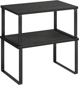 Expandable Kitchen <strong>Shelf</strong> <strong>Organiser</strong> 2 Stackable <strong>Cupboard</strong> <strong>Shelf</strong> <strong>Organiser</strong> Spice Rack Set - Product Image 1