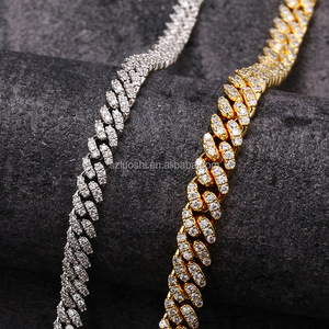 Collar de plata de ley 925 para hombre, joyería de Hip Hop, Diamante de moissanita de 6MM, cadena de eslabones cubanos, collar de lujo chapado en oro - Product Image 5