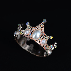 Venta al por mayor pastel de cumpleaños niños flores de cumpleaños corona de cristal <span class=keywords><strong>mini</strong></span> corona de rey - Product Image 3