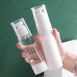 Vacuum Travel <b>Bottles</b> 100Ml Press Pump <b>Plastic</b> Cylinder Storage <b>Bottle</b> For Skincare Lotion Makeup Sample Portable - Product Image 3