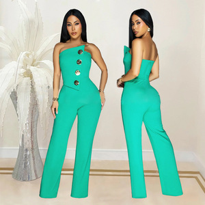 <span class=keywords><strong>Monos</strong></span> <span class=keywords><strong>de</strong></span> Último Diseño con Cierre <span class=keywords><strong>de</strong></span> Cremallera para Mujer, <span class=keywords><strong>Elegantes</strong></span>, Sexys, Ajustados, <span class=keywords><strong>de</strong></span> Pierna Ancha, Top Tubo, Mono <span class=keywords><strong>de</strong></span> una Pieza, Spandex Sólido, para <span class=keywords><strong>Fiesta</strong></span> - Product Image 3