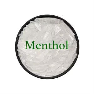 Menthol Crystal 99.5% DL-Menthol Crystal sólido C10H20O 25 kg tambor empaquetado de alta pureza natural mentol cristal CAS 89-78-1