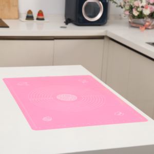 뜨거운 판매 공장 사용자 정의 로고 40*50CM 30*40cm 실리콘 베이킹 매트 실리콘 베이킹 매트 - Product Image 5