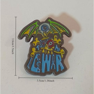 Sáng Tạo Đá Phong Cách Ma Quỷ Hộp Sọ Thiết Kế, Hợp Thời Trang Ba Lô Quần Áo Xu Hướng Thích Hợp Phụ Kiện Với Phong Cách Ins Huy Hiệu - Product Image 4