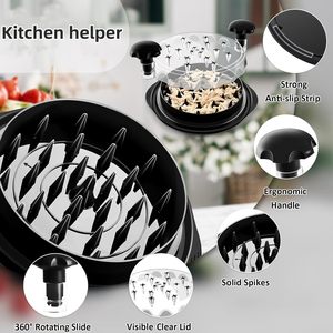 Manual Chicken Shredder Handheld Scrapers Shredding <b>Tool</b> Pet Food Vegetable Separator <b>Kitchen</b> <b>Gadget</b> Dishwasher Safe Anti-Slip - Product Image 3