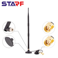 Antena de comunicación IoT omnidireccional de 868MHz 5.8dBi 50ohm con conector RPSMA y cable de extensión de goma para módulo repetidor LoRa