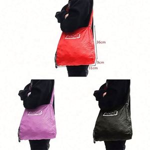 Sac de courses pliable en polyester réutilisable, lavable, écologique, personnalisé, nouveau design - Product Image 3