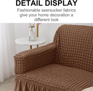 Copridivano Super Morbido ed Elasticizzato per 1/2/3/4 Posti con Gonna, Protezione Completa per Mobili - Product Image 3