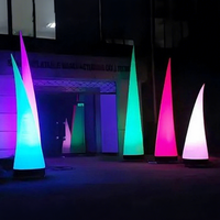 Étoiles LED gonflables suspendables pour discothèques, ballons étoiles gonflables pour la décoration d'événements