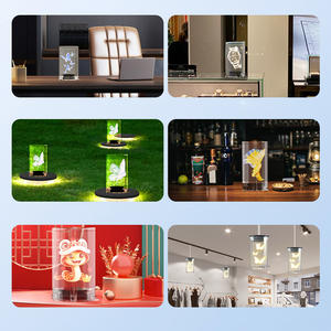 Décoration de magasins de vêtements pour femmes avec éclairage de barre de moniteur et boîte d'affichage, boîte d'affichage holographique 3D intérieure <span class=keywords><strong>AL</strong></span> - Product Image 6