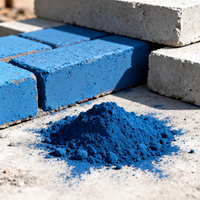 Besi oksida biru Fe2O3 pigmen pewarna semen beton Harga untuk pelapis kulit pertanian