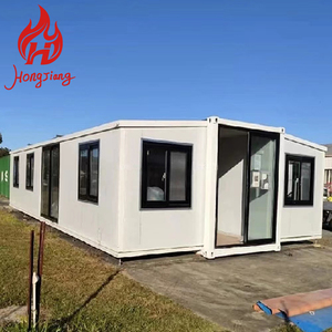 Maison conteneur en acier léger 4 chambres 20 pieds 40 pieds résistante aux ouragans pliable en kit extensible bureau villa pour usage commercial - Product Image 3