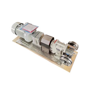 Bomba sanitaria de lóbulos rotativos de grado alimenticio de desplazamiento positivo para transferencia de chocolate, aceite y miel 3RP-60 - Product Image 1