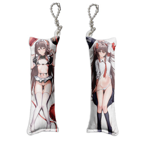 Portachiavi Personalizzato a Forma di Cuscino Cartoon di Genshin Impact, Mini Dakimakura, Ciondolo per Zaino - Product Image 1