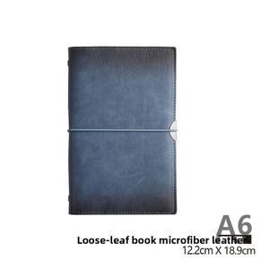 Superfirber Leather Dowling <b>Paper</b> A6 Vintage Strap Notebook High Aesthetic Gradient Color Multifunctional Business Binder - Product Image 4