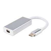 Harga Pabrik Kabel Adaptor USB C ke Mini DisplayPort (DP) 4K 60Hz Tipe C ke Mini DP Mendukung MacBook