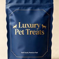 Sachet refermable personnalisé avec logo, qualité alimentaire, avec trou de suspension, fond plat, soufflet, emballage plastique autoportant pour aliments pour chats, chiens et animaux de compagnie
