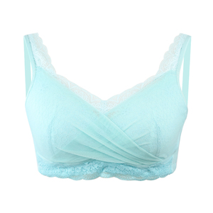 Soutien-gorge push-up en dentelle brodée tricotée pour femmes, avec poches et trois rangées de boutons, sans armatures, pour patients atteints de <span class=keywords><strong>cancer</strong></span> du sein (post-mastectomie) - Product Image 1