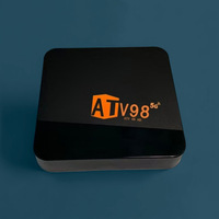 Reproductor de Red para TV con Android 14, 4K, Control por Voz, Doble Banda 5G para ATV, Comercio Exterior