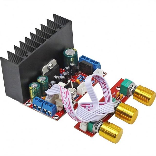 2.1 Sound channel overweight subwoofer speaker power amplifier board TDA7377 single power diy computer audio modification module