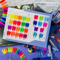 Vernis à ongles de couleur unie fluorescent au néon 30 couleurs 15ml Gel vernis à ongles longue durée