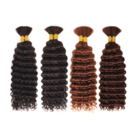 Estensioni di Capelli Umani Kanekaion per Capelli Afro, Trecce Ombré Facili da Intrecciare, Capelli Sintetici Pre-Stirati per Trecce Stile Boho