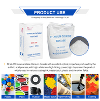 Dioxyde de titane anatase blanc de qualité industrielle HLBC DHA-100, pureté 98 %, haute opacité, pigment en poudre TiO2