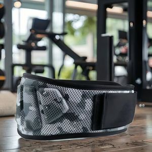 Cinturón de Soporte Lumbar Transpirable de Neopreno con Cierre de Botones para Hombres y Mujeres, para Levantamiento de Pesas, Ejercicio, Soporte para la Espalda, Yoga y Fitness - Product Image 5