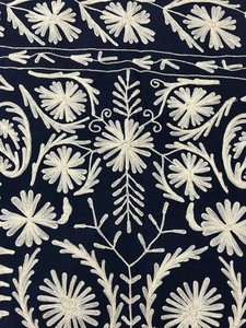 Traditional Uzbek Suzani Cotton <b>Throw</b> Hand Embroidered <b>Bed</b> <b>Cover</b> Colorful Boho Wall Hanging Textile - Product Image 2
