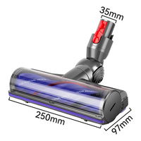 Tête de brosse d'aspirateur électrique pour Dysons V7 V8 V10 V11 V15 Aspirateur motorisé Brosse de sol pour tapis Accessoire de pièce de rechange