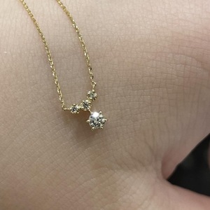 Collier à double pendentif en argent pur S925, style japonais, cœur de diamant étincelant, lumière d'étoile, mode haut de gamme - Product Image 2