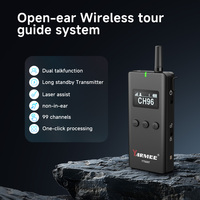 Sistema de Guía Turística Inalámbrico de Oreja Abierta de Nuevo Diseño Yarmee con Doble Comunicación, Largo Alcance, 99 Canales, para Tours en Grupo