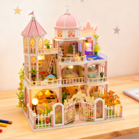 Precio al por Mayor, Casa de Muñecas de Madera Estilo Moderno Windsor Castle Hongda L2503 2025, Kit de Casa de Muñecas en Miniatura para Niñas