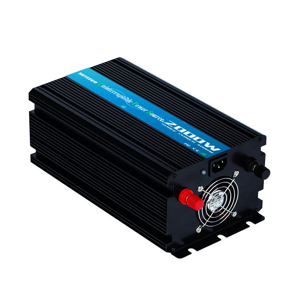 SUYEEGO Inverter UPS 220 W 500W 1000W, Inverter Gelombang Sinus Murni 12/24/48V 1500 V dengan Pengisi Daya Baterai