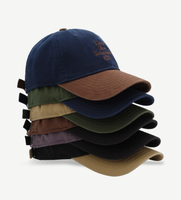 Casquette de baseball 5 panneaux non structurée de luxe vintage en velours brodé personnalisée BSCI de haute qualité avec fermeture à boucle métallique réglable pour papa