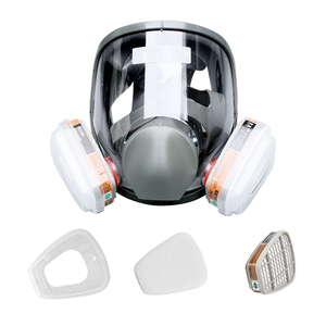 Penjualan laris 6800 filter masker Gas wajah penuh dapat digunakan kembali silikon dapat dicuci perlindungan tahan debu untuk penggunaan cat kimia industri - Product Image 1