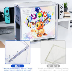 Étui de protection en acrylique résistant aux UV <span class=keywords><strong>pour</strong></span> Pokémon PTCG, avec aimants sur le dessus et le dessous <span class=keywords><strong>pour</strong></span> <span class=keywords><strong>un</strong></span> empilage naturel, étui <span class=keywords><strong>pour</strong></span> boîte d'entraînement d'élite ETB - Product Image 3