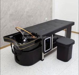 Muebles de salón Tratamiento del cabello Cama Cabeza japonesa Equipo de <span class=keywords><strong>spa</strong></span> Cama negra y <span class=keywords><strong>spa</strong></span> para pies - Product Image 6