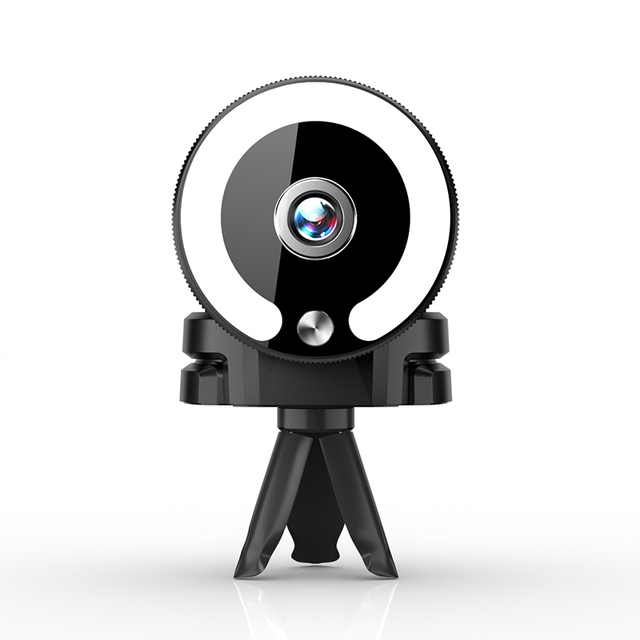 Auto Focus Web Cam Video Live Streaming Ring Light 4k Webcam Computer Webcam Computer 4K Usb Web Camera for Pc Laptop Webcam