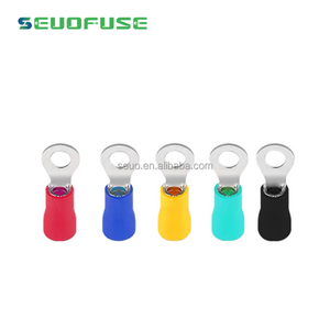 RV5.5-3.5 AWG6 4-6毫米铜黄铜聚氯乙烯绝缘电缆接线片M3圆环铲端子连接器 - Product Image 4