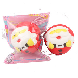 Juguete de Navidad de Simulación de Cabeza de Papá Noel de PU de Rebote Lento Jincan para Niños, Rompecabezas Explosivo Antiestrés para Niñas - Product Image 4