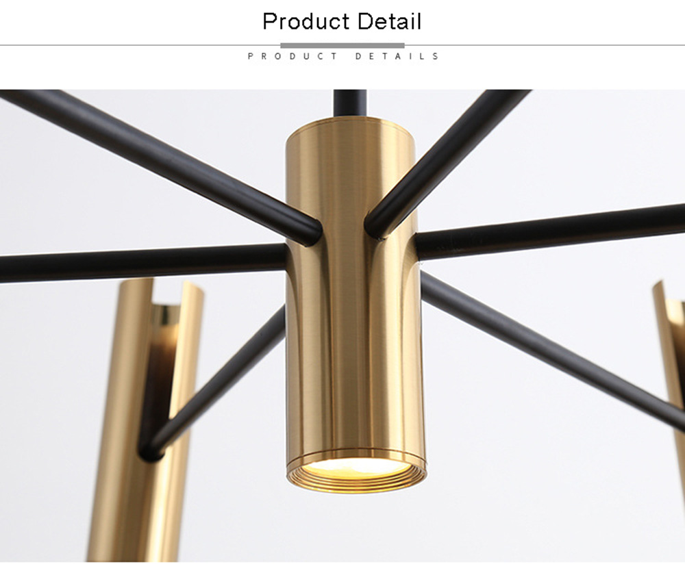 Contemporary Interior Decoration Golden  Color Spotlight Living Room Led Hanging Light