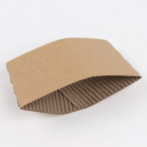 Wholesale Custom Printed Corrugated Kraft Paper Coffee <b>Cup</b> Sleeve Eco Friendly Heat Insulation Anti Scald <b>Cup</b> Holder - Product Image 1