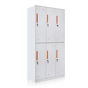 ロックハンドル付き家庭用収納キャビネットキッチン用金属ロッカージム学校労働者更衣室ホテルワードローブ - Product Image 5