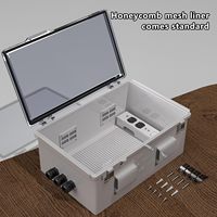 Boîtier de raccordement électrique étanche en ABS OEM avec trous de ventilation et panneau de montage interne