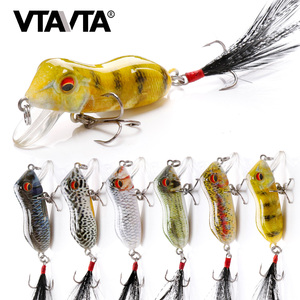 5cm 6.5g Grenouille Appât Flottant Leurres Crankbait Pêche Au Vairon Leurre Appât Dur-artificielles L'attirail De Leurres Minnow - Product Image 1