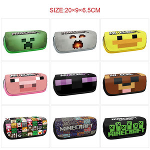 Estuche para lápices <span class=keywords><strong>Minecraft</strong></span> de 20x9x6,5 cm con impresión digital, cierre de cremallera, tela, para uso escolar y de oficina, diseño novedoso - Product Image 1